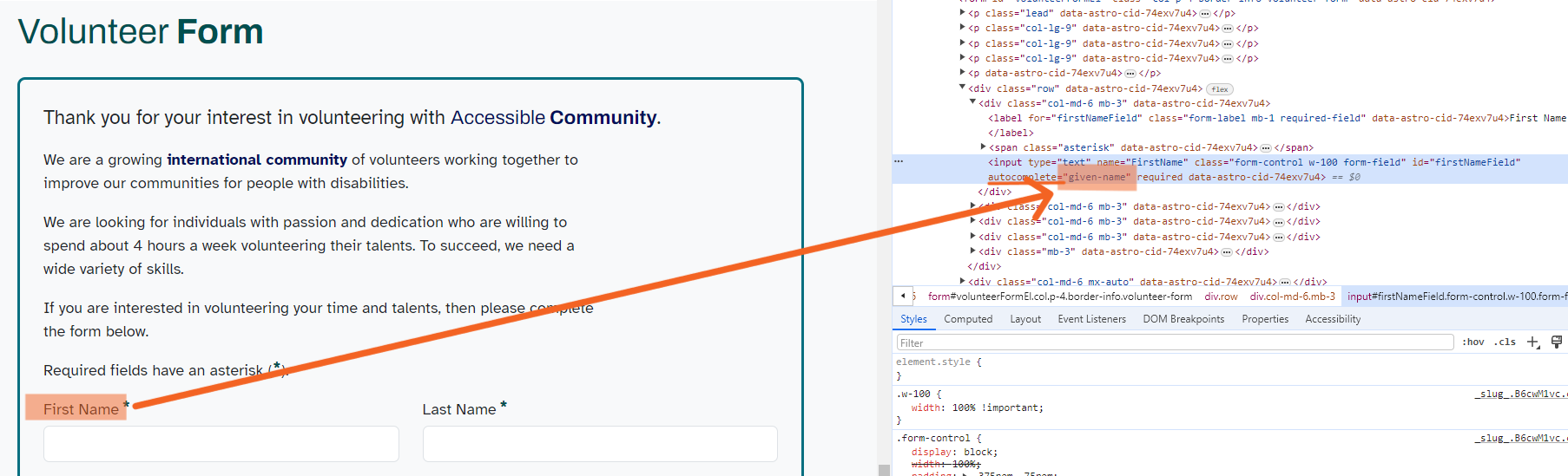 javascript project - movie mania | autocomplete... Provide Autocomplete Values | ta11y